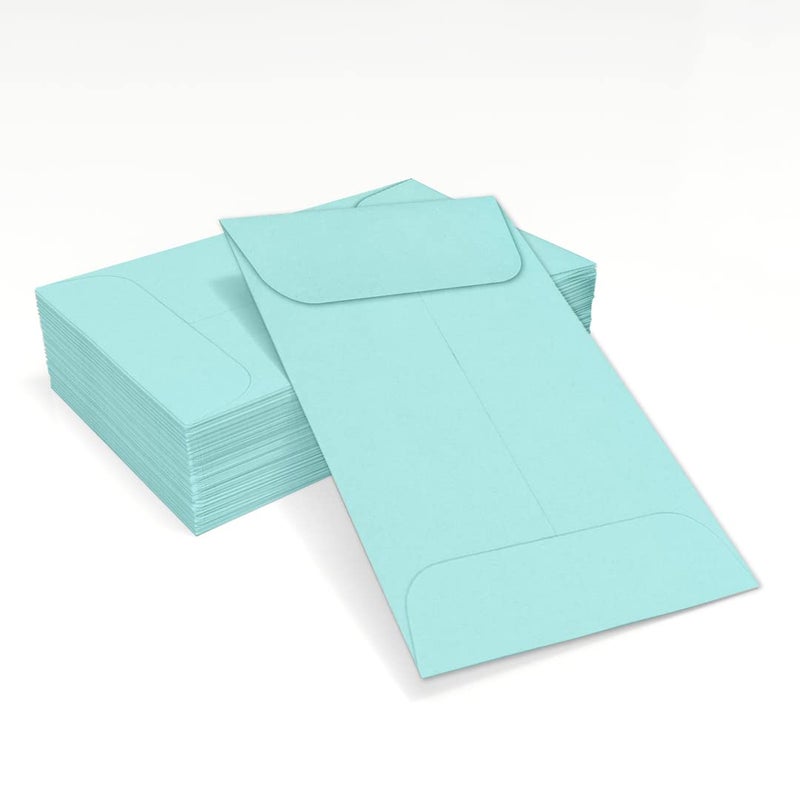 Envelopes.com LUXPaper Coin Envelopes, Seafoam, 2 1/4-Inch x 3 1/2-Inch, 50-Count - Image 5